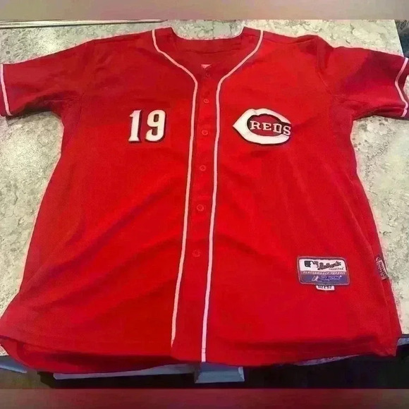 Red’s Authentic Collection Apparel Stitched Votto Jersey Size 52 - Picture 1 of 6